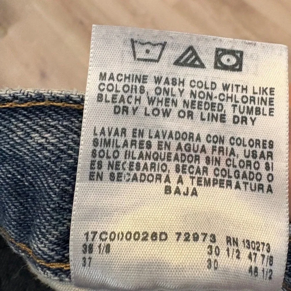 Wrangler Regular Fit Jeans Men's 36x30 Blue Straight Leg Denim 100% Cotto